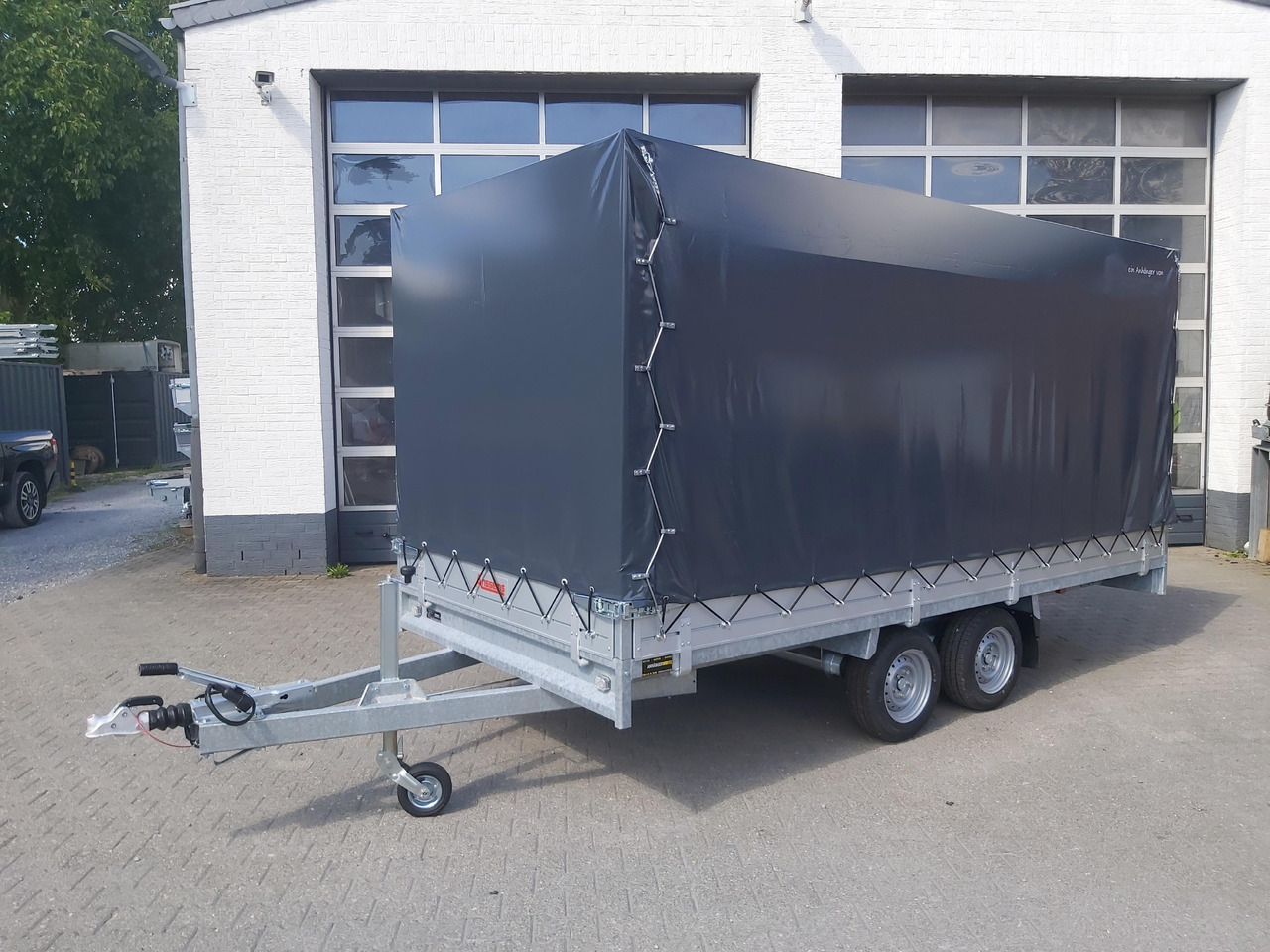 Aanhangwagen met huif Anssems Hochlader PSX - S 3000 405x178x30cm 180cm Hochplane grau (XL) 3000kg Aktion: afbeelding 8