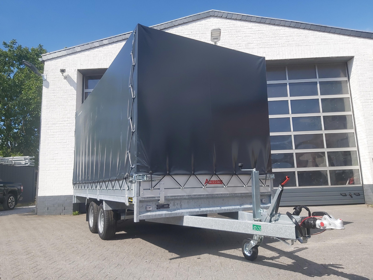 Aanhangwagen met huif Anssems Hochlader PSX - S 3000 405x178x30cm 180cm Hochplane grau (XL) 3000kg Aktion: afbeelding 6