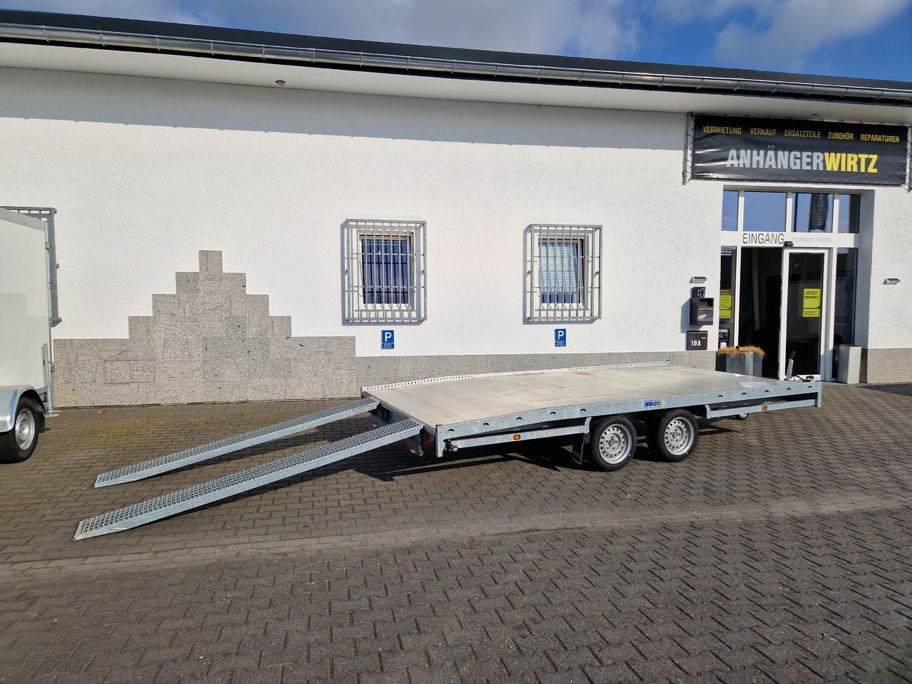 Open/ Plateau aanhangwagen CARAX-2 3000 Multitransporter 440x207cm Aluboden Auffahrrampen 3000kg Winter Aktion: afbeelding 9