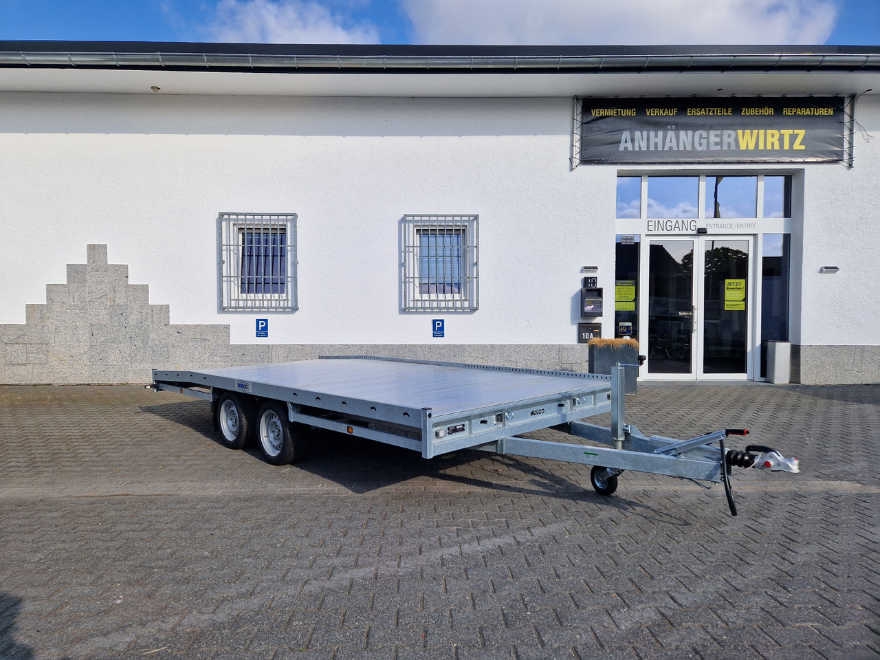 Open/ Plateau aanhangwagen CARAX-2 3000 Multitransporter 440x207cm Aluboden Auffahrrampen 3000kg Winter Aktion: afbeelding 8