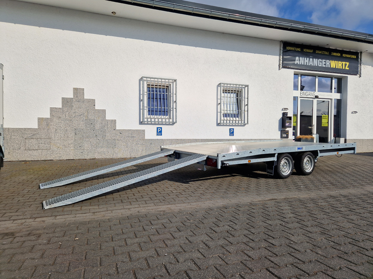 Open/ Plateau aanhangwagen CARAX-2 3000 Multitransporter 440x207cm Aluboden Auffahrrampen 3000kg Winter Aktion: afbeelding 13
