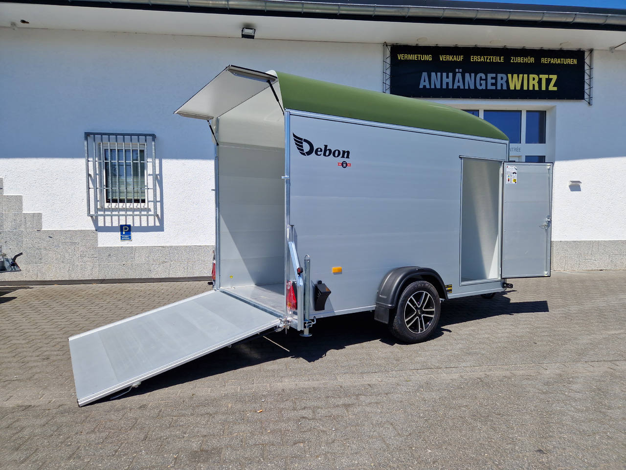 Aanhangwagen auto Cargo Roadster 400 312x164x184cm Alu Poly green Alufelgen Aluboden Pullman 1300kg 100km/H: afbeelding 10