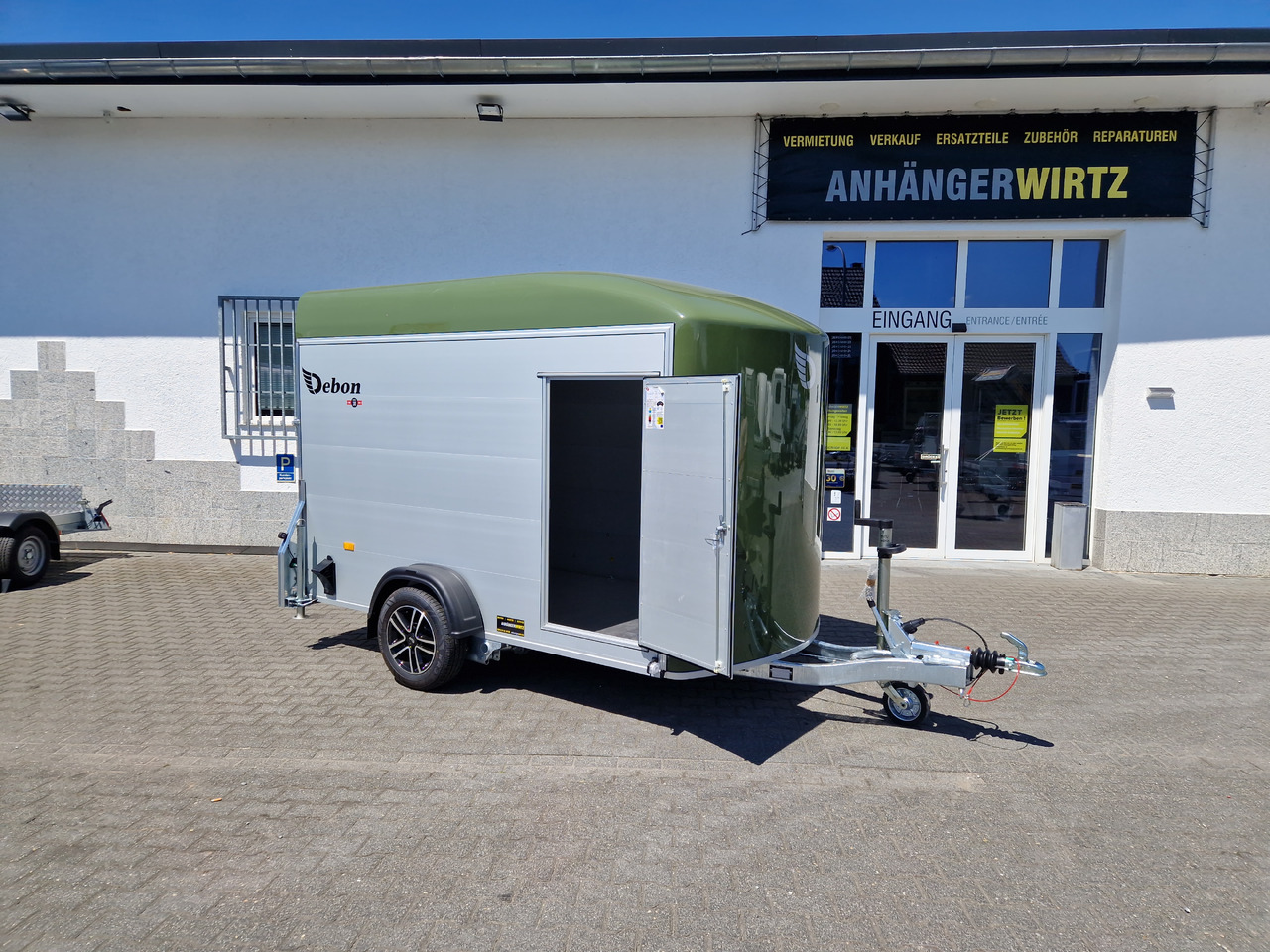 Aanhangwagen auto Cargo Roadster 400 312x164x184cm Alu Poly green Alufelgen Aluboden Pullman 1300kg 100km/H: afbeelding 15