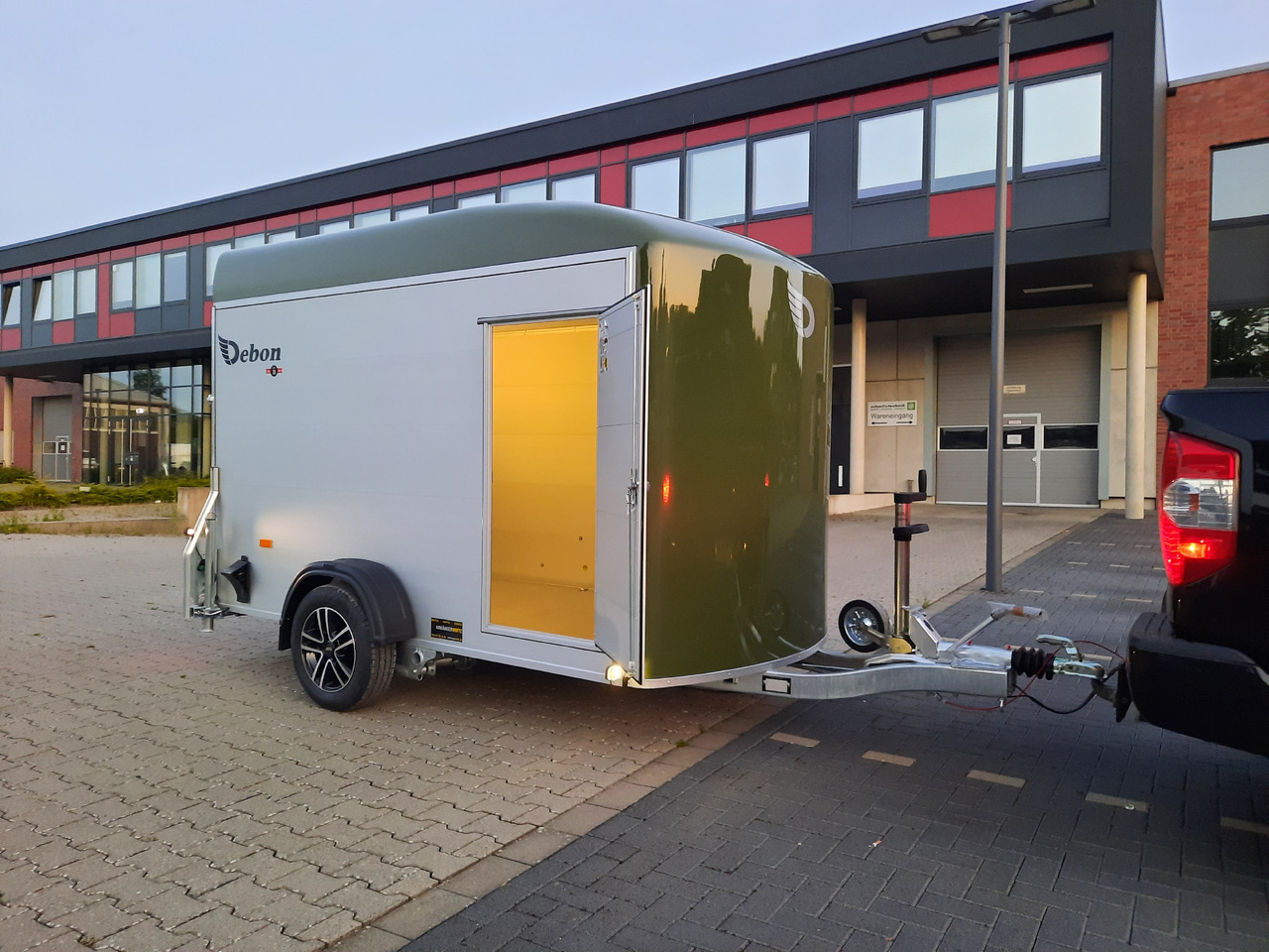 Aanhangwagen auto Cargo Roadster 400 312x164x184cm Alu Poly green Alufelgen Aluboden Pullman 1300kg 100km/H: afbeelding 12