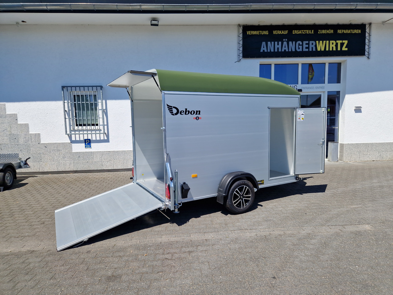 Aanhangwagen auto Cargo Roadster 400 312x164x184cm Alu Poly green Alufelgen Aluboden Pullman 1300kg 100km/H: afbeelding 13