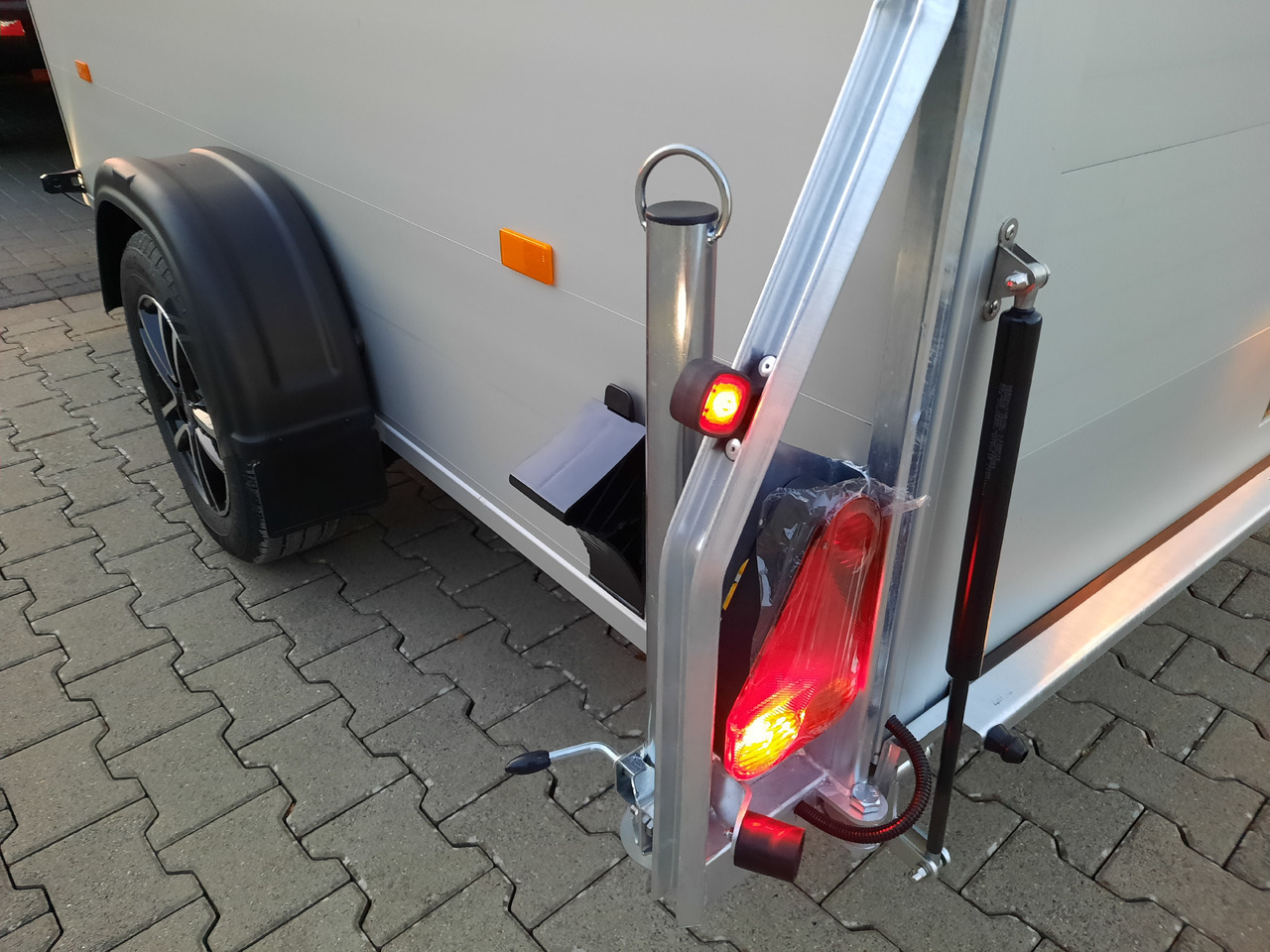 Aanhangwagen auto Cargo Roadster 400 312x164x184cm Alu Poly green Alufelgen Aluboden Pullman 1300kg 100km/H: afbeelding 8