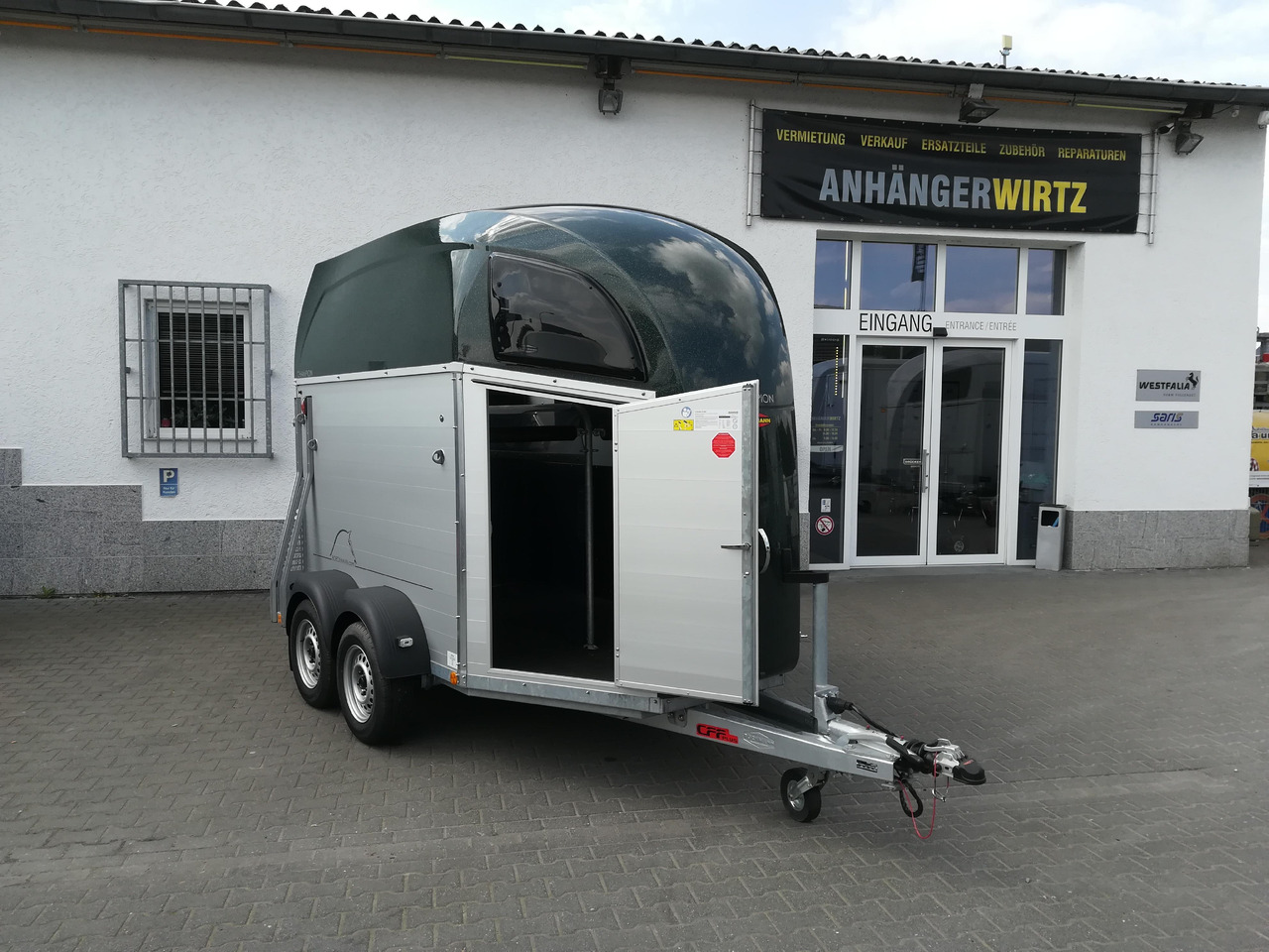 Paardentrailer Pferdeanhänger Böckmann Champion R Sattelkammer greenline 2400kg CFF+ 100 km/H order Aktion 2025: afbeelding 11