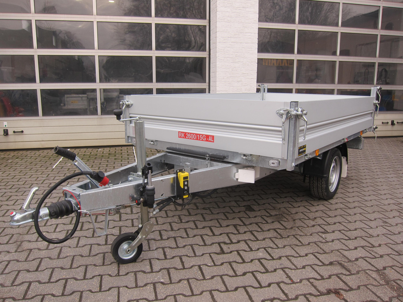Pongratz Kipper RK 2600/15 G-AL Elektrisch + Notpumpe 260x151x36cm Stahlboden Pendel 13" 1800kg - Kipper aanhangwagen: afbeelding 2 Pongratz Kipper RK 2600/15 G-AL Elektrisch + Notpumpe 260x151x36cm Stahlboden Pendel 13" 1800kg - Kipper aanhangwagen: afbeelding 2