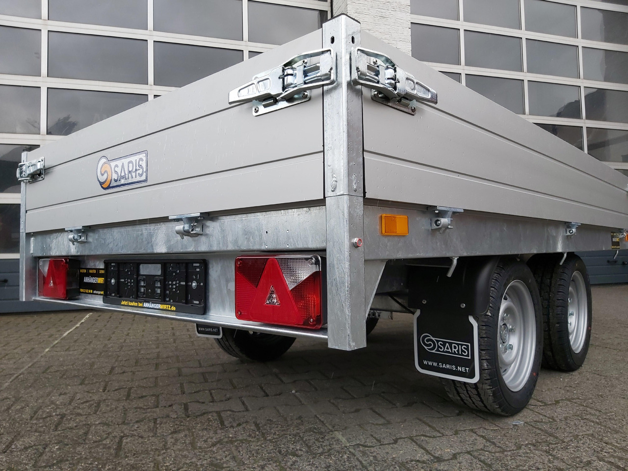 Open/ Plateau aanhangwagen Saris PL 276 150 2000 2 276x150x30cm 13" (S) 2000kg Online Aktion: afbeelding 8