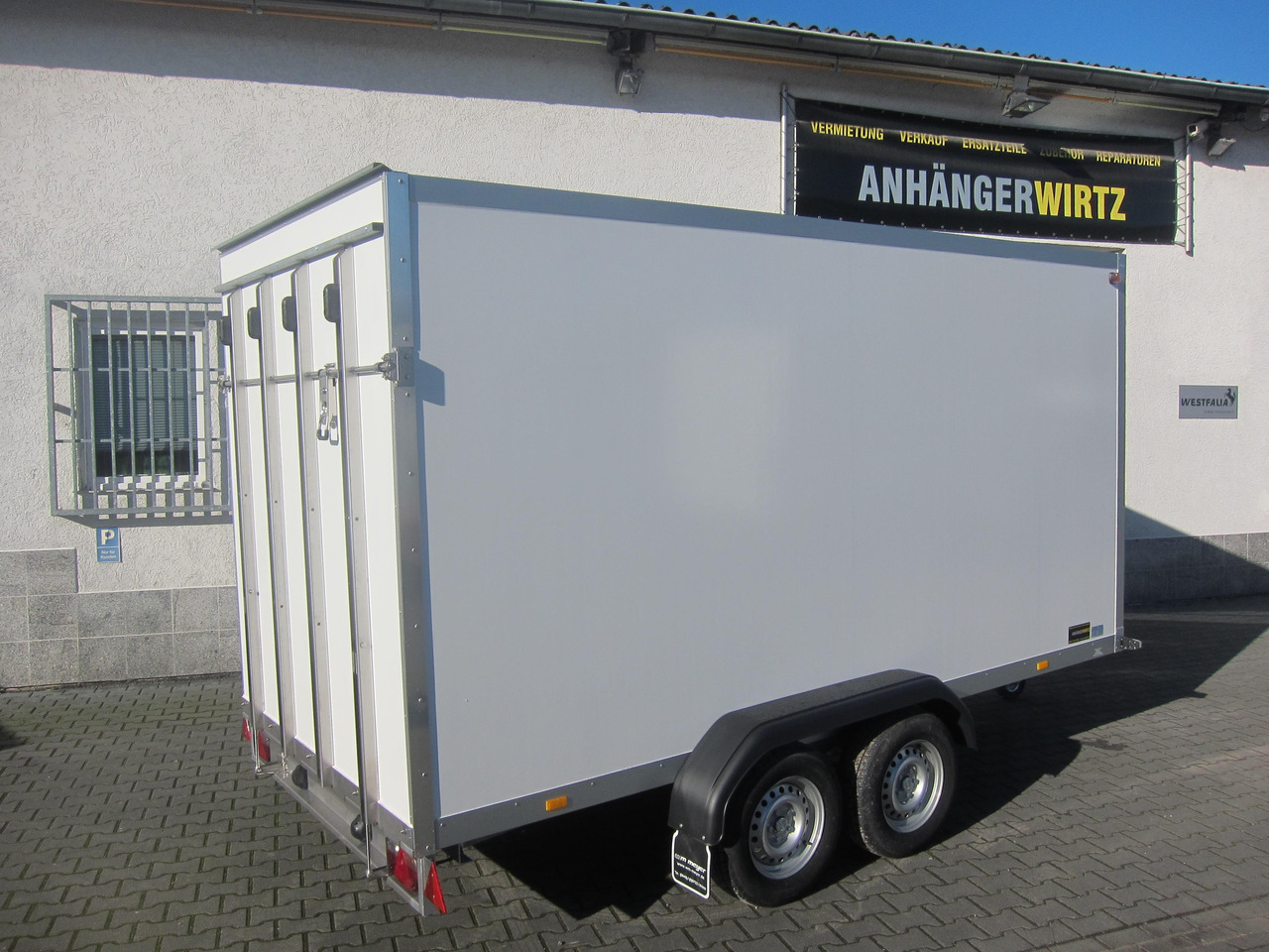 WM Meyer Koffer AZ 2740/185 S35 + Heckrampe 401x185x205cm (XL) 2700kg Januar Aktion Modell 2024 - Gesloten aanhangwagen: afbeelding 5 WM Meyer Koffer AZ 2740/185 S35 + Heckrampe 401x185x205cm (XL) 2700kg Januar Aktion Modell 2024 - Gesloten aanhangwagen: afbeelding 5