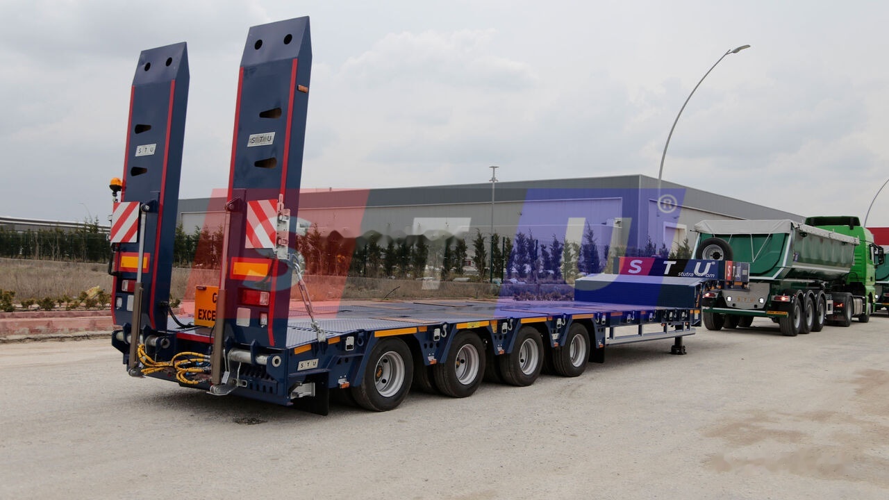 Nieuw Dieplader oplegger STU 4 Axle Extendable Lowbed Trailer: afbeelding 22