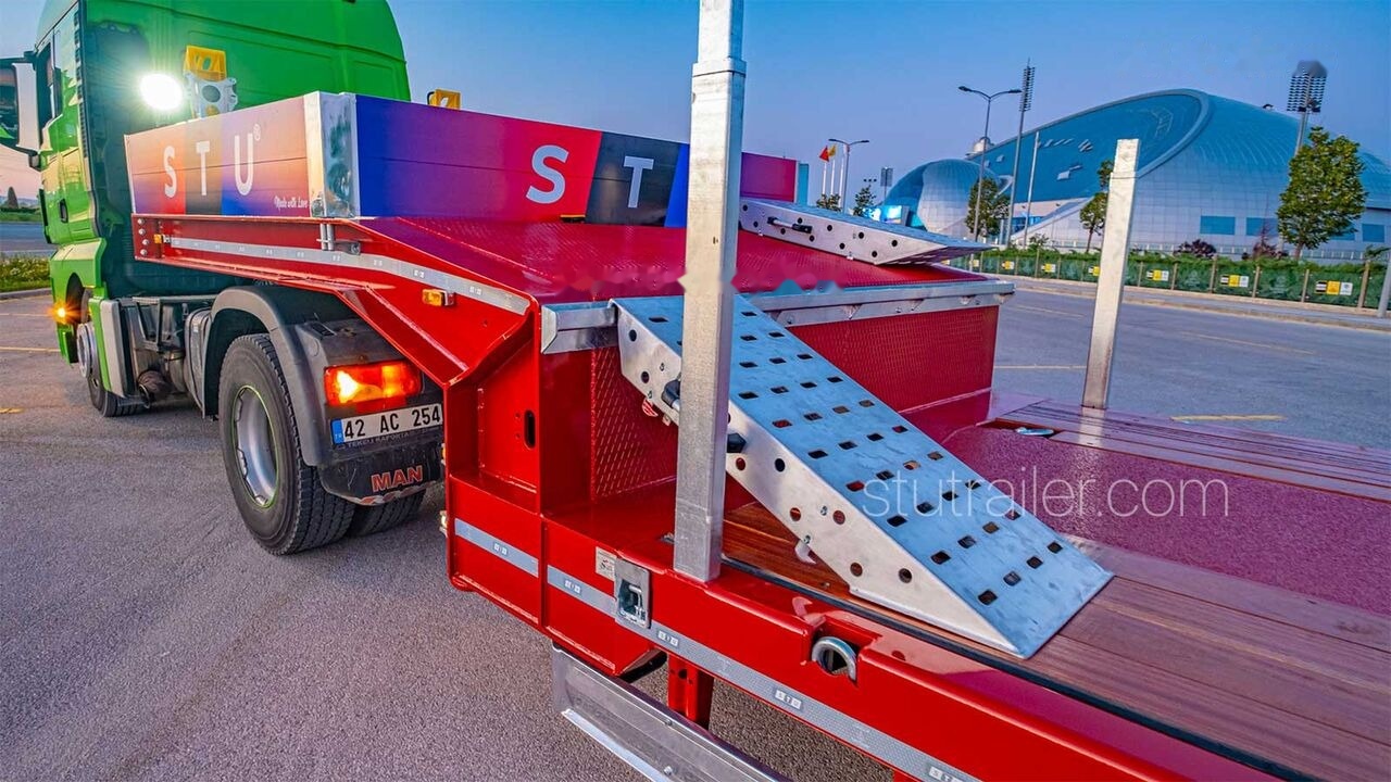 Nieuw Dieplader oplegger STU 4 Axle Extendable Lowbed Trailer: afbeelding 17