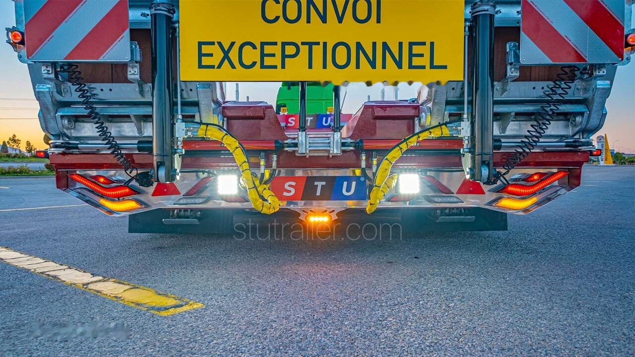 Nieuw Dieplader oplegger STU 4 Axle Extendable Lowbed Trailer: afbeelding 13