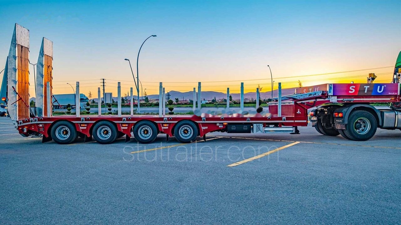 Nieuw Dieplader oplegger STU 4 Axle Extendable Lowbed Trailer: afbeelding 8