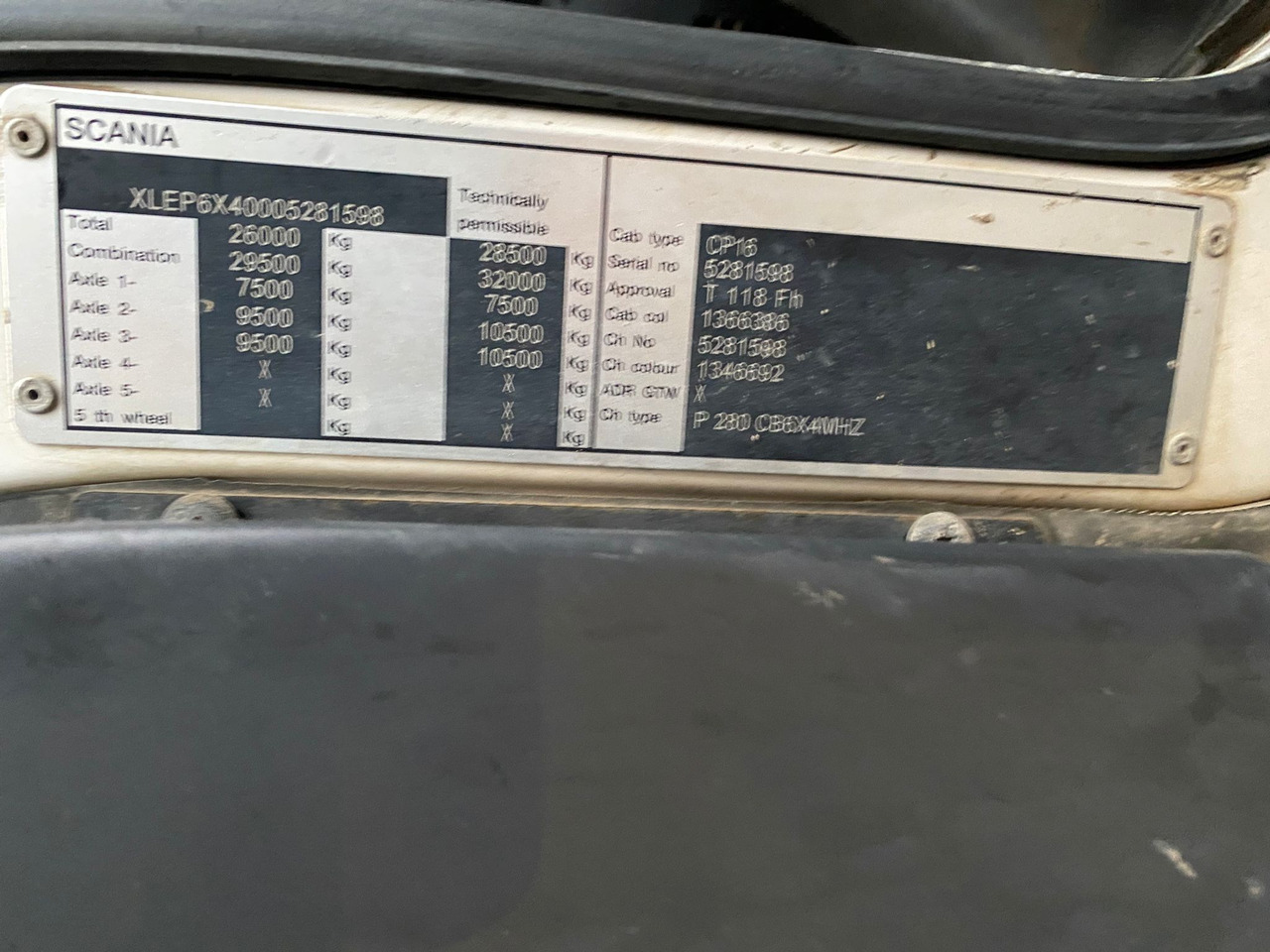 Betonmixer Scania P280 6x4 Concrete Mixer: afbeelding 8