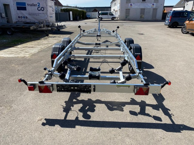 Nieuw Boottrailer Brenderup Brenderup Premium Bootsanhänger 242500TB SR mit Superrollen, 2,5 to. 7,2m/ 24 Fuß: afbeelding 9