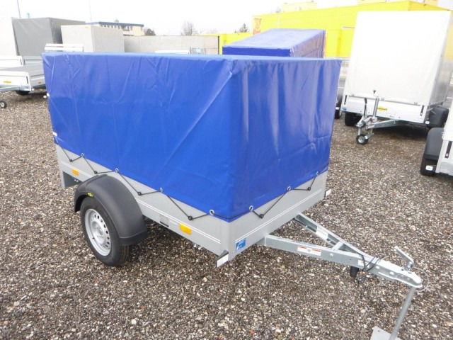 Humbaur Startrailer H 752010 mit Hochplane 750 kg 2050x1095x300mm - Aanhangwagen auto: afbeelding 1 Humbaur Startrailer H 752010 mit Hochplane 750 kg 2050x1095x300mm - Aanhangwagen auto: afbeelding 1