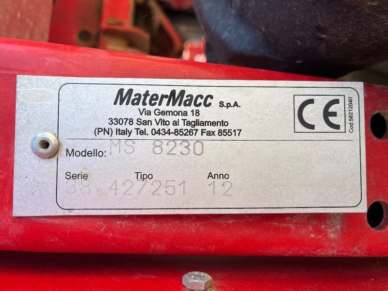 Precisiezaaimachine MaterMacc MS 8230: afbeelding 10 Precisiezaaimachine MaterMacc MS 8230: afbeelding 10