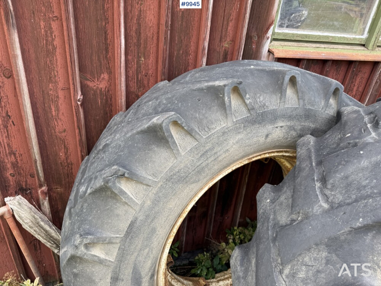2 tractor tires with rims and rings - Complete wiel voor Tractor: afbeelding 4 2 tractor tires with rims and rings - Complete wiel voor Tractor: afbeelding 4