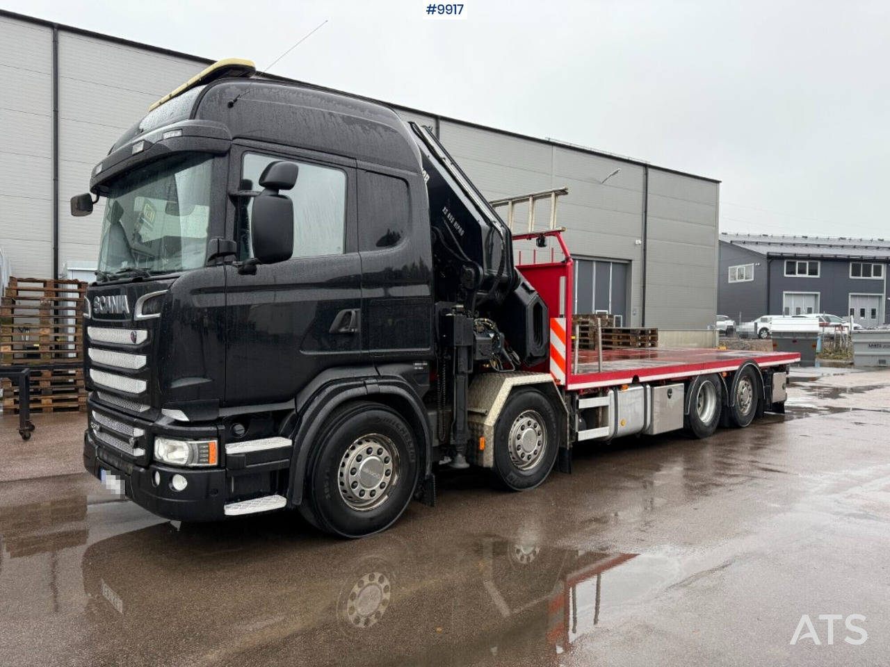 Crane truck/Flatbed truck Scania R520 8X2*6 HIAB XS 855E-8 HIPRO - Vrachtwagen met open laadbak, Kraanwagen: afbeelding 1 Crane truck/Flatbed truck Scania R520 8X2*6 HIAB XS 855E-8 HIPRO - Vrachtwagen met open laadbak, Kraanwagen: afbeelding 1