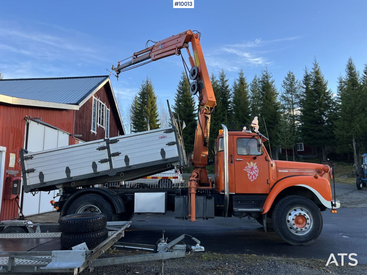 SCANIA L86 S46 Crane truck/tipper truck with attachments - Kipper vrachtwagen, Kraanwagen: afbeelding 3 SCANIA L86 S46 Crane truck/tipper truck with attachments - Kipper vrachtwagen, Kraanwagen: afbeelding 3