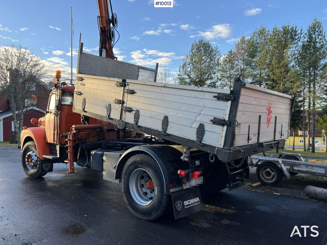 SCANIA L86 S46 Crane truck/tipper truck with attachments - Kipper vrachtwagen, Kraanwagen: afbeelding 4 SCANIA L86 S46 Crane truck/tipper truck with attachments - Kipper vrachtwagen, Kraanwagen: afbeelding 4