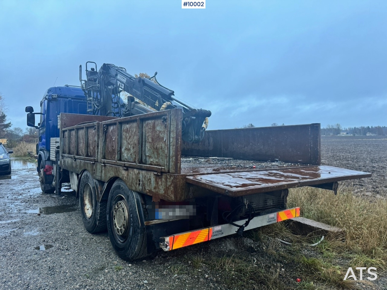 Scania R124 6x2 Flatbed truck with timber crane - Vrachtwagen met open laadbak, Kraanwagen: afbeelding 5 Scania R124 6x2 Flatbed truck with timber crane - Vrachtwagen met open laadbak, Kraanwagen: afbeelding 5