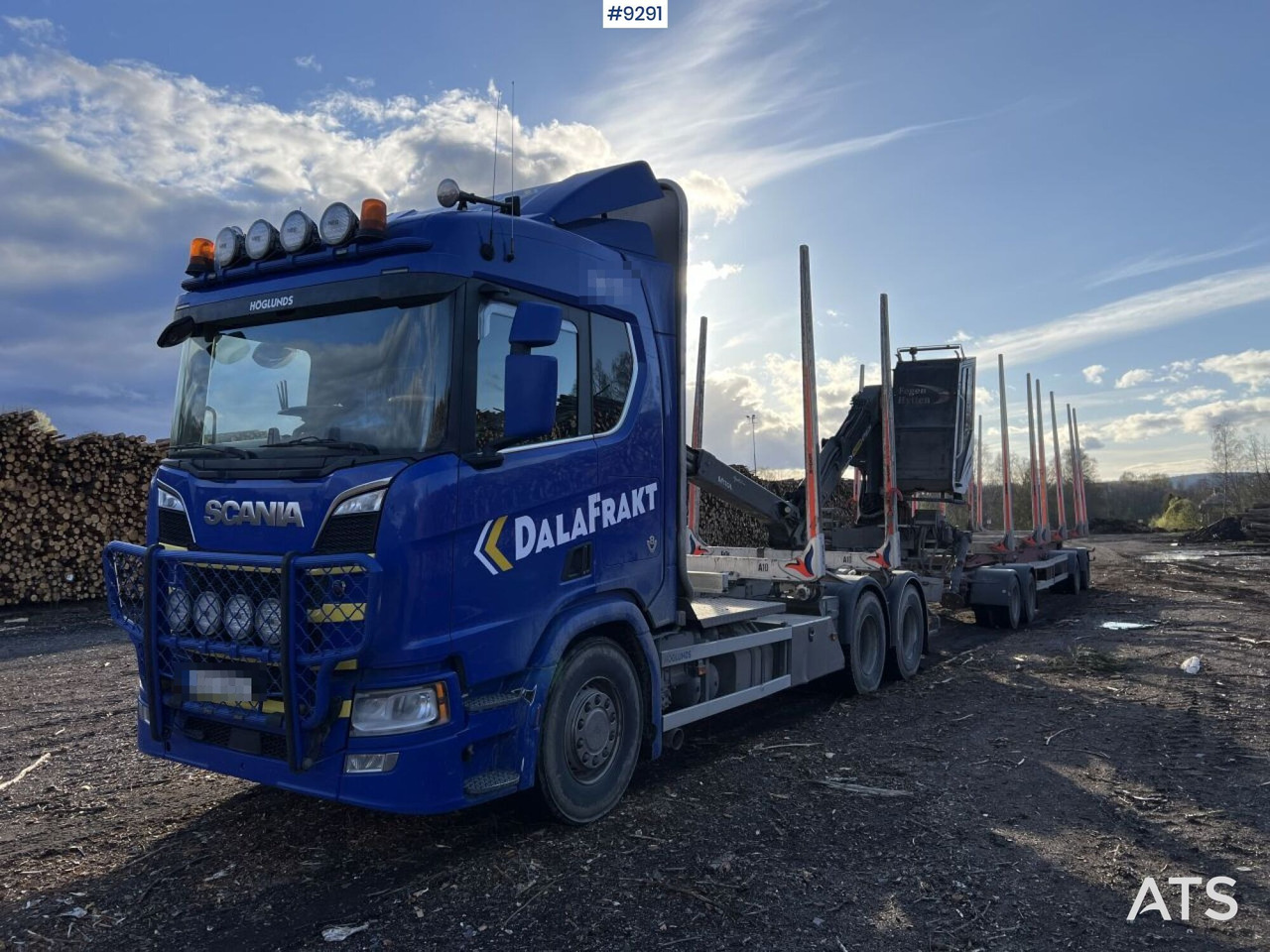 Scania R650 logging truck with crane and trailer - Houttransport: afbeelding 1 Scania R650 logging truck with crane and trailer - Houttransport: afbeelding 1