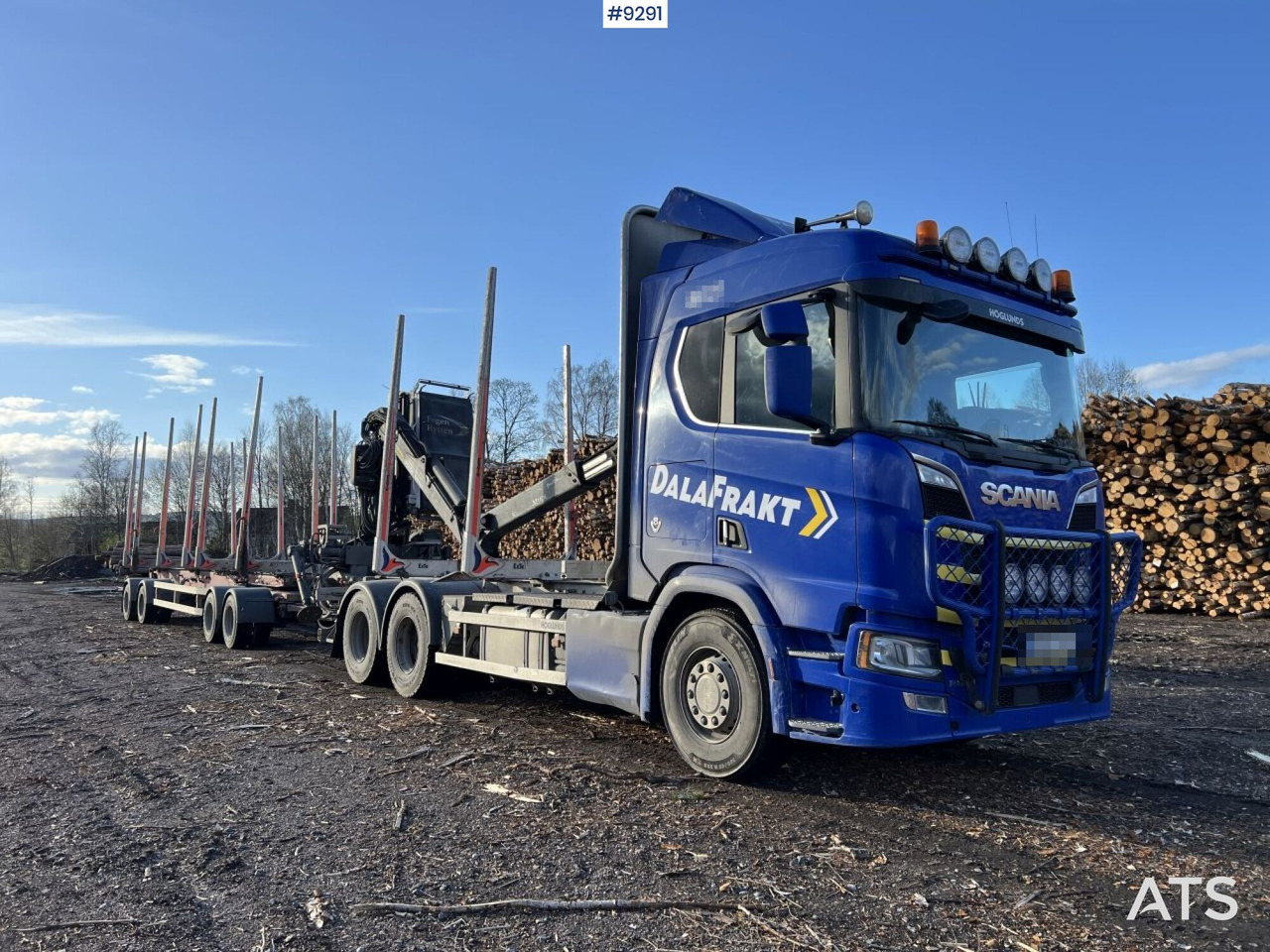 Scania R650 logging truck with crane and trailer - Houttransport: afbeelding 2 Scania R650 logging truck with crane and trailer - Houttransport: afbeelding 2
