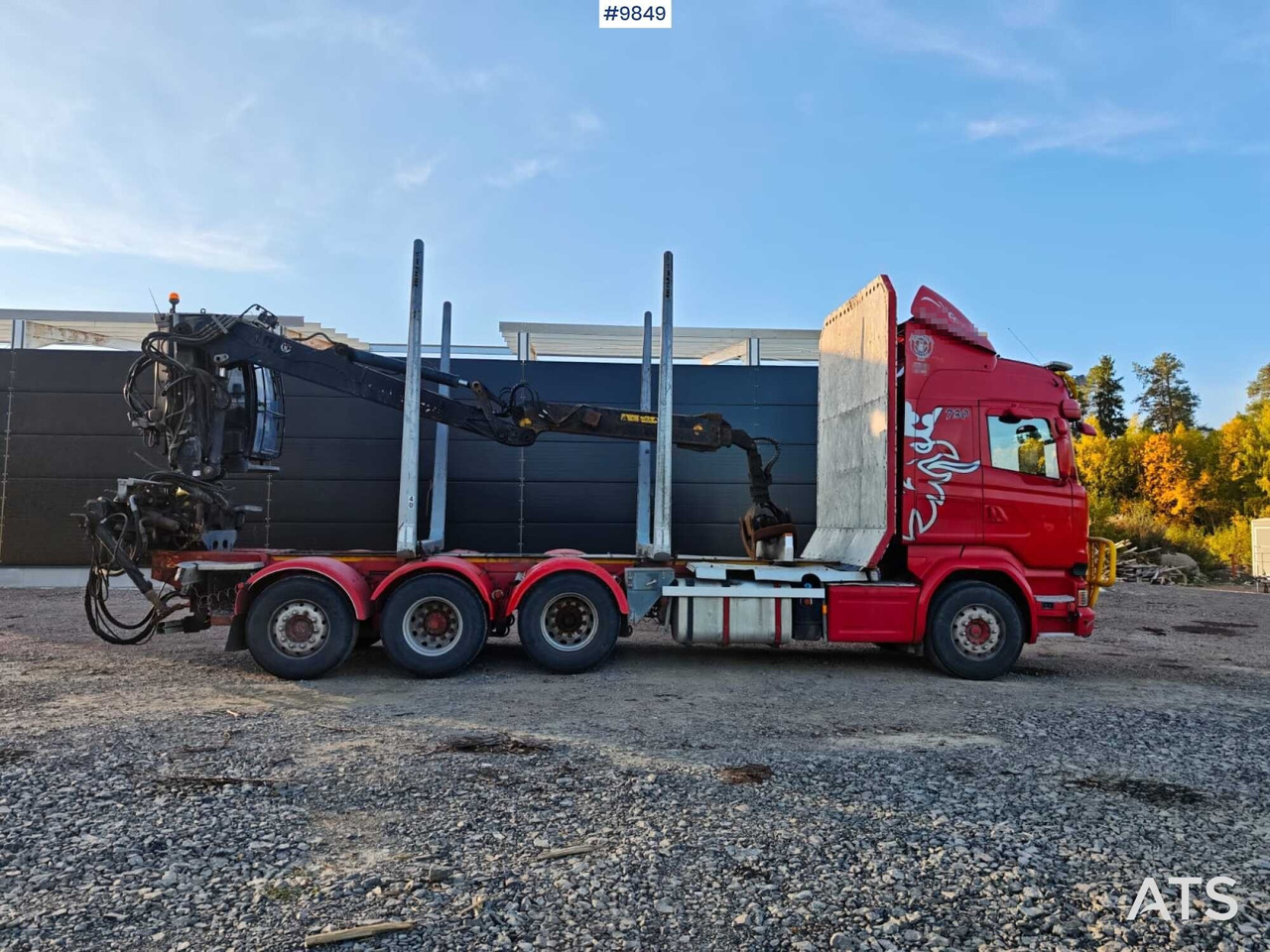 Scania R730 Tridem Timber Truck with Loglift F125S Crane (VIDEO) - Houttransport, Kraanwagen: afbeelding 3 Scania R730 Tridem Timber Truck with Loglift F125S Crane (VIDEO) - Houttransport, Kraanwagen: afbeelding 3