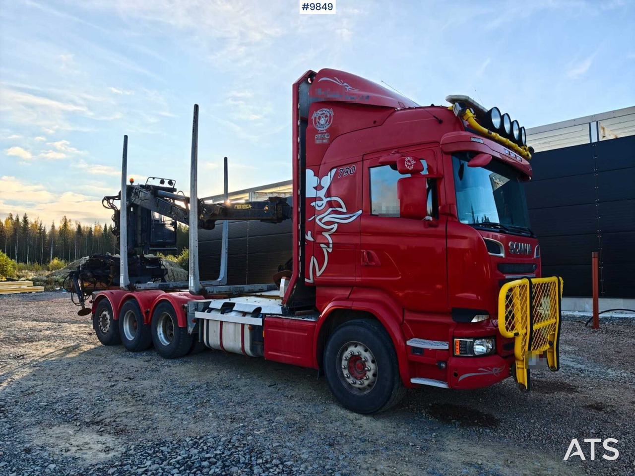 Scania R730 Tridem Timber Truck with Loglift F125S Crane (VIDEO) - Houttransport, Kraanwagen: afbeelding 2 Scania R730 Tridem Timber Truck with Loglift F125S Crane (VIDEO) - Houttransport, Kraanwagen: afbeelding 2