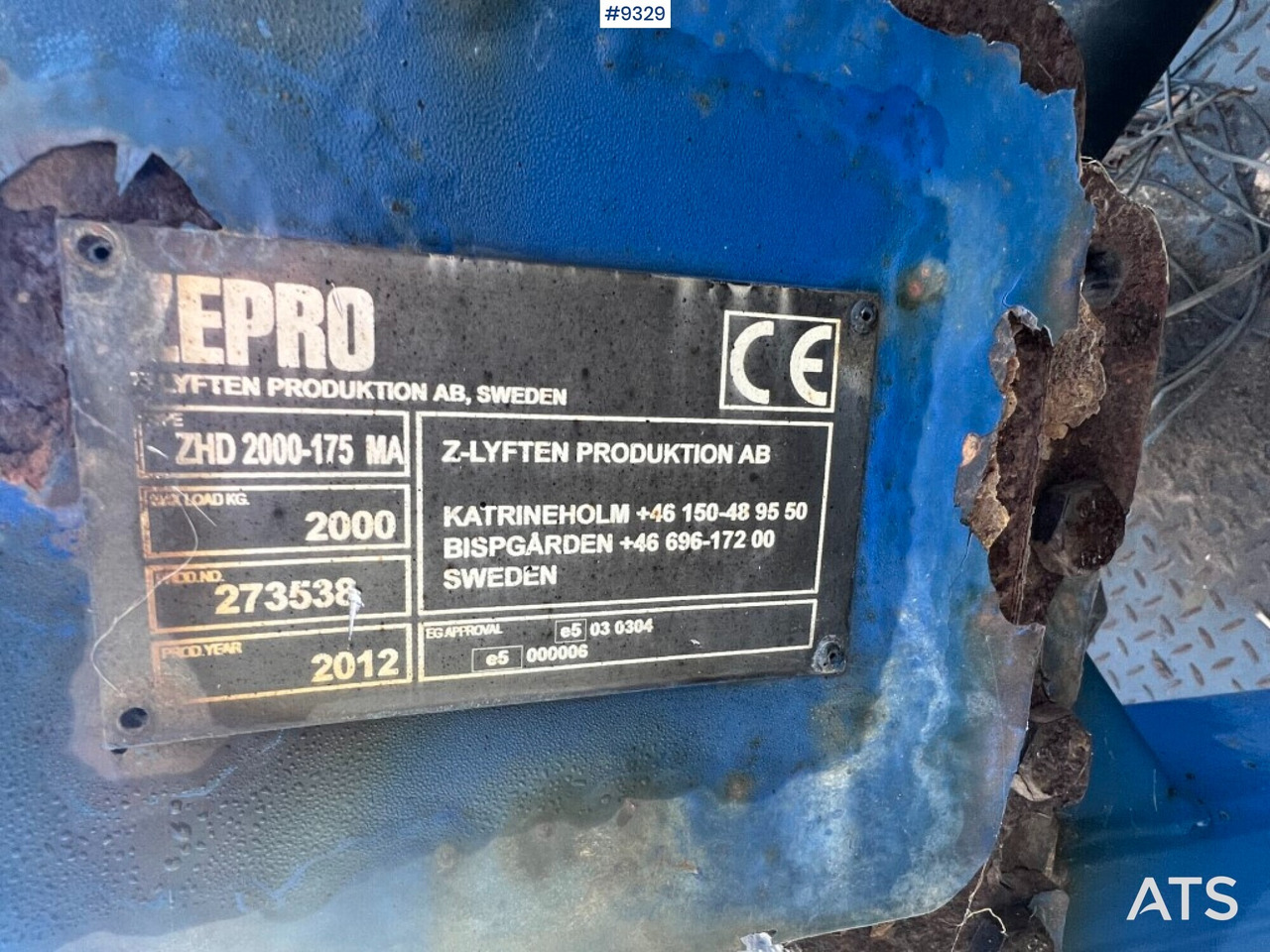 Tail lift - Zepro- ZHD2000-175MA - Laadklep: afbeelding 4 Tail lift - Zepro- ZHD2000-175MA - Laadklep: afbeelding 4