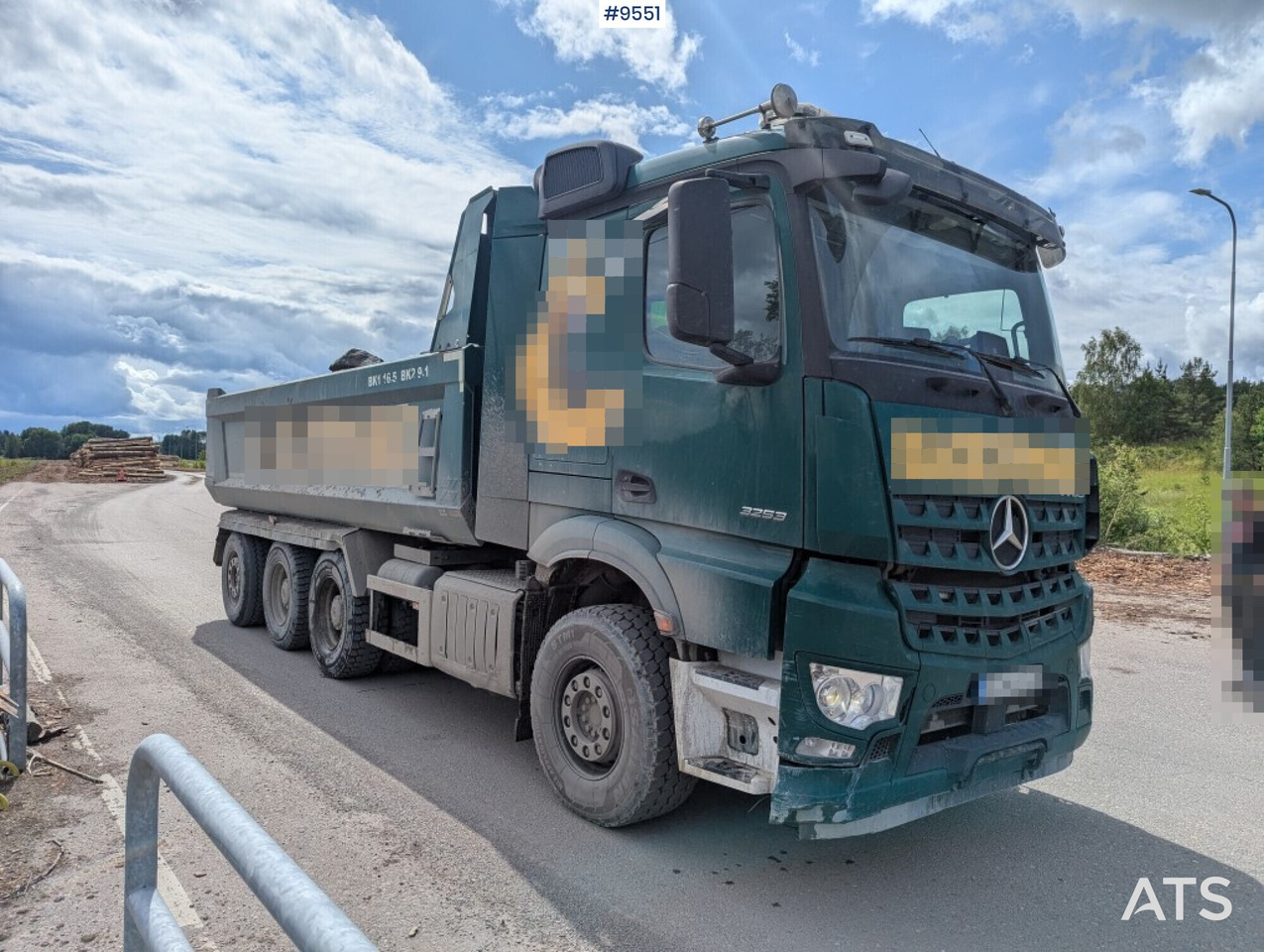 Tipper truck Mercedes Benz Arocs 3253 with Zetterberg flatbed - Kipper vrachtwagen: afbeelding 2 Tipper truck Mercedes Benz Arocs 3253 with Zetterberg flatbed - Kipper vrachtwagen: afbeelding 2