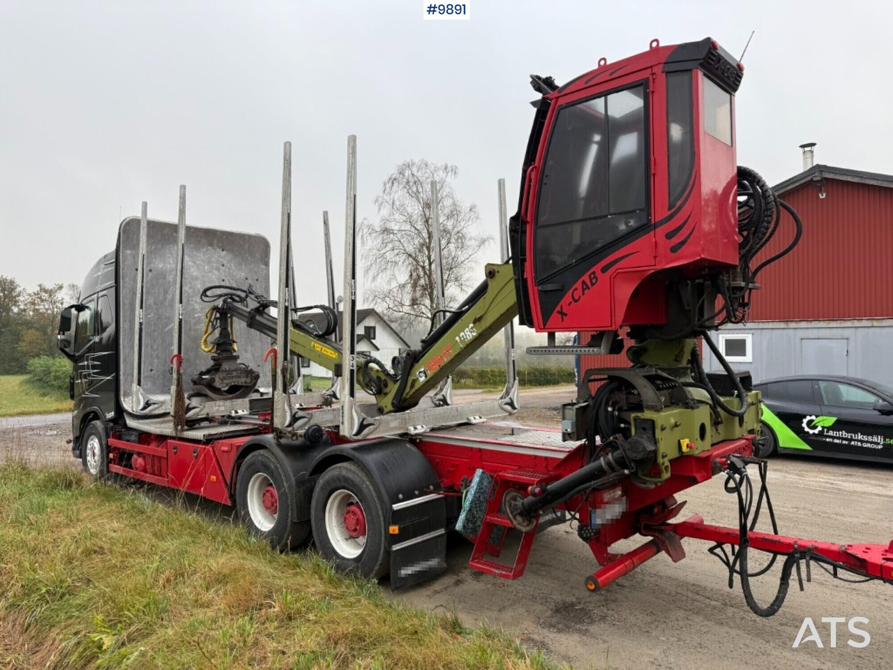 Volvo FH64 R Timber truck, trailer and crane - Houttransport, Kraanwagen: afbeelding 3 Volvo FH64 R Timber truck, trailer and crane - Houttransport, Kraanwagen: afbeelding 3