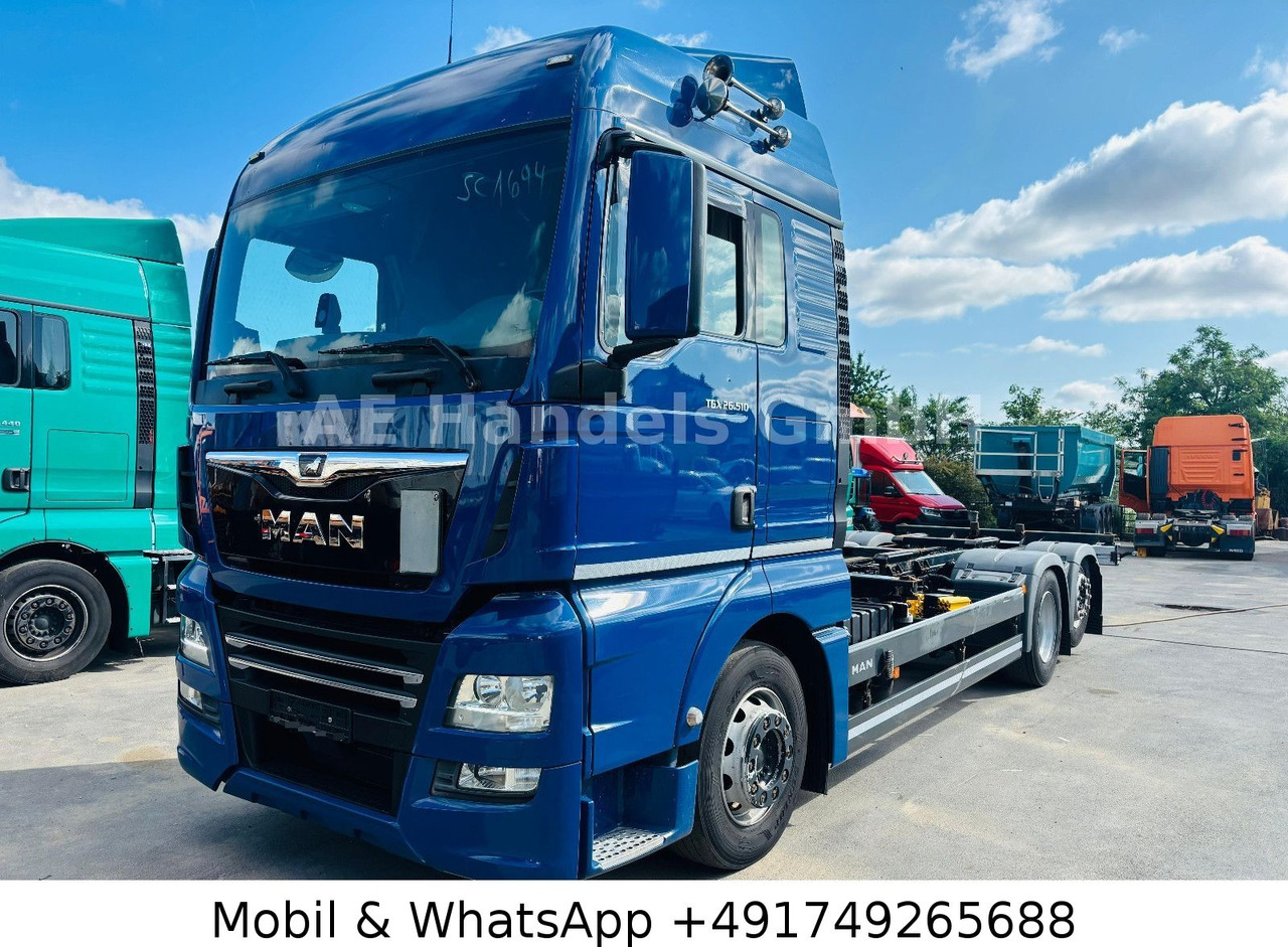 MAN TGX 26.510 XLX LL 6x2*Retarder/Lenk+Lift/ACC/LDW - Containertransporter/ Wissellaadbak vrachtwagen: afbeelding 1 MAN TGX 26.510 XLX LL 6x2*Retarder/Lenk+Lift/ACC/LDW - Containertransporter/ Wissellaadbak vrachtwagen: afbeelding 1