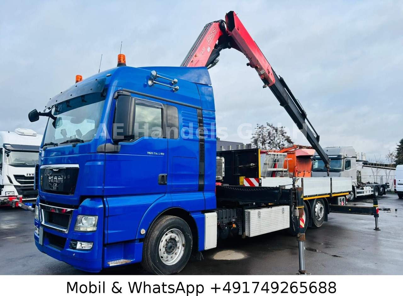 MAN TGX 26.540 XLX BL 6x2 FASSI F455 *Funk/Lenk+Lift - Vrachtwagen met open laadbak, Kraanwagen: afbeelding 2 MAN TGX 26.540 XLX BL 6x2 FASSI F455 *Funk/Lenk+Lift - Vrachtwagen met open laadbak, Kraanwagen: afbeelding 2