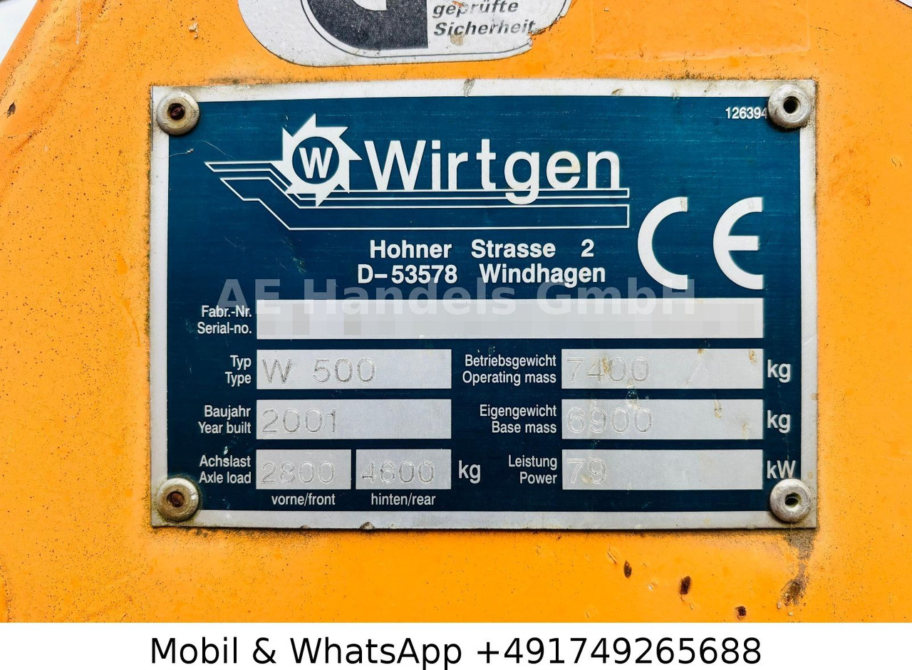 Asfaltfrees Wirtgen W500 Kaltfräse / Straßenfräse *4400Std./Ladeband: afbeelding 27