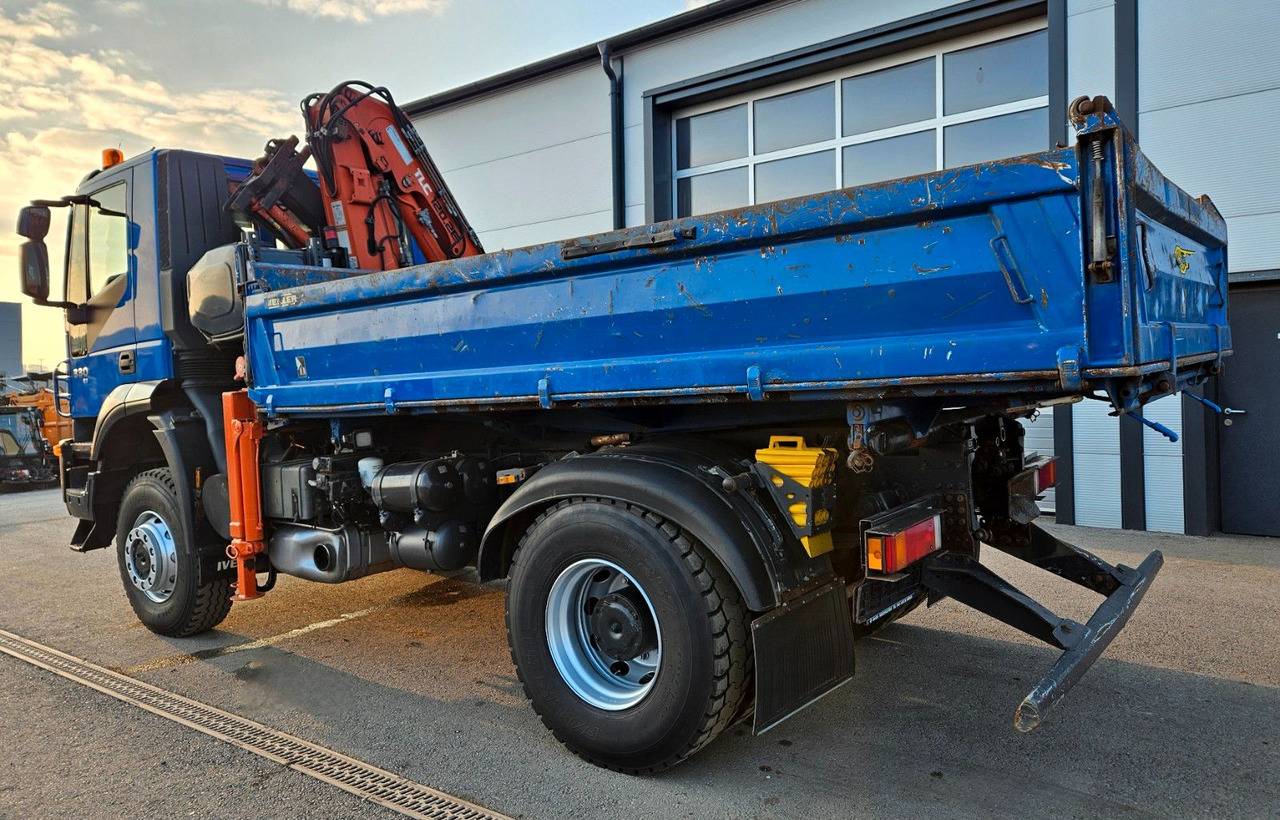 Kipper vrachtwagen, Kraanwagen Iveco Trakker 190T33 4x4 Euro5 Kran Atlas 120.2E Funk: afbeelding 8