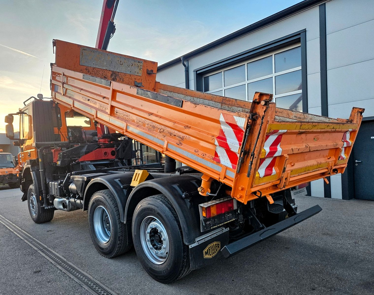 Iveco Trakker 410 6x4-4 EEV Palfinger PK12502 Funk - Kipper vrachtwagen, Kraanwagen: afbeelding 5 Iveco Trakker 410 6x4-4 EEV Palfinger PK12502 Funk - Kipper vrachtwagen, Kraanwagen: afbeelding 5