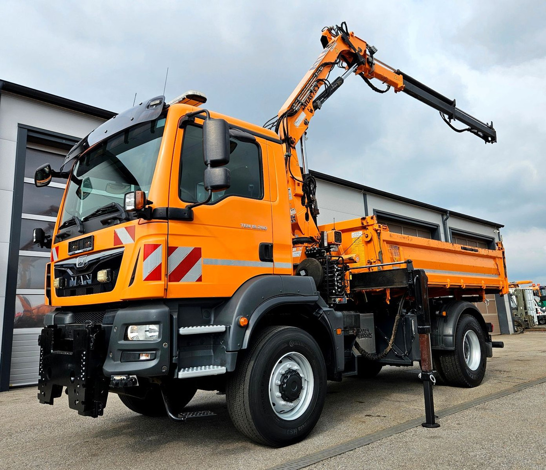 MAN TGM 18.290 4x4 Atlas 75.2 Kran Funk Euro6 - Kipper vrachtwagen, Kraanwagen: afbeelding 1 MAN TGM 18.290 4x4 Atlas 75.2 Kran Funk Euro6 - Kipper vrachtwagen, Kraanwagen: afbeelding 1