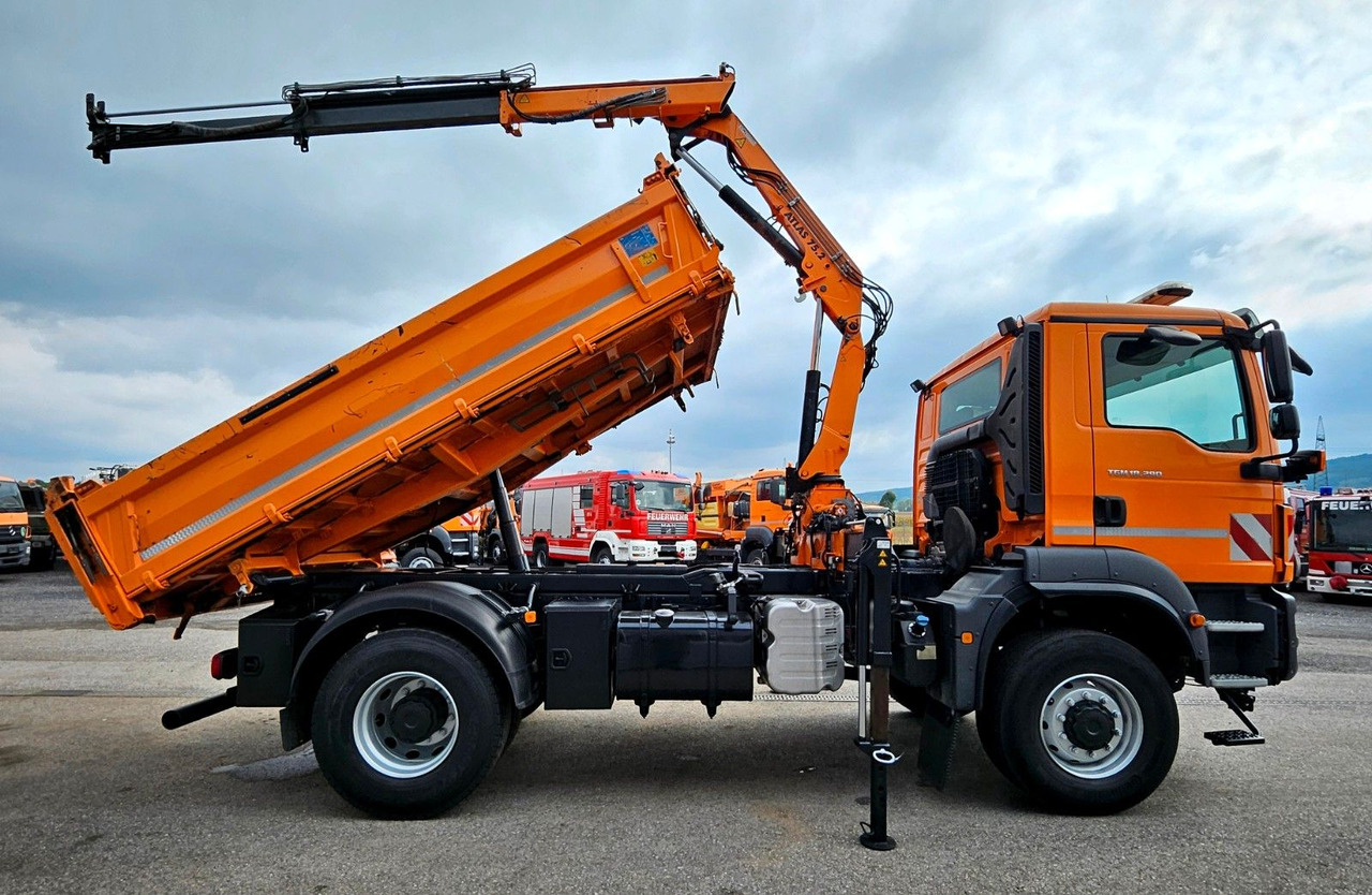 MAN TGM 18.290 4x4 Atlas 75.2 Kran Funk Euro6 - Kipper vrachtwagen, Kraanwagen: afbeelding 2 MAN TGM 18.290 4x4 Atlas 75.2 Kran Funk Euro6 - Kipper vrachtwagen, Kraanwagen: afbeelding 2