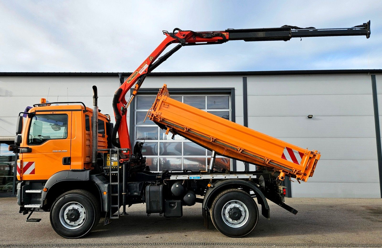 MAN TGM 18.290 4x4 Palfinger PK7001 Kran Funk Euro5 - Kipper vrachtwagen, Kraanwagen: afbeelding 2 MAN TGM 18.290 4x4 Palfinger PK7001 Kran Funk Euro5 - Kipper vrachtwagen, Kraanwagen: afbeelding 2