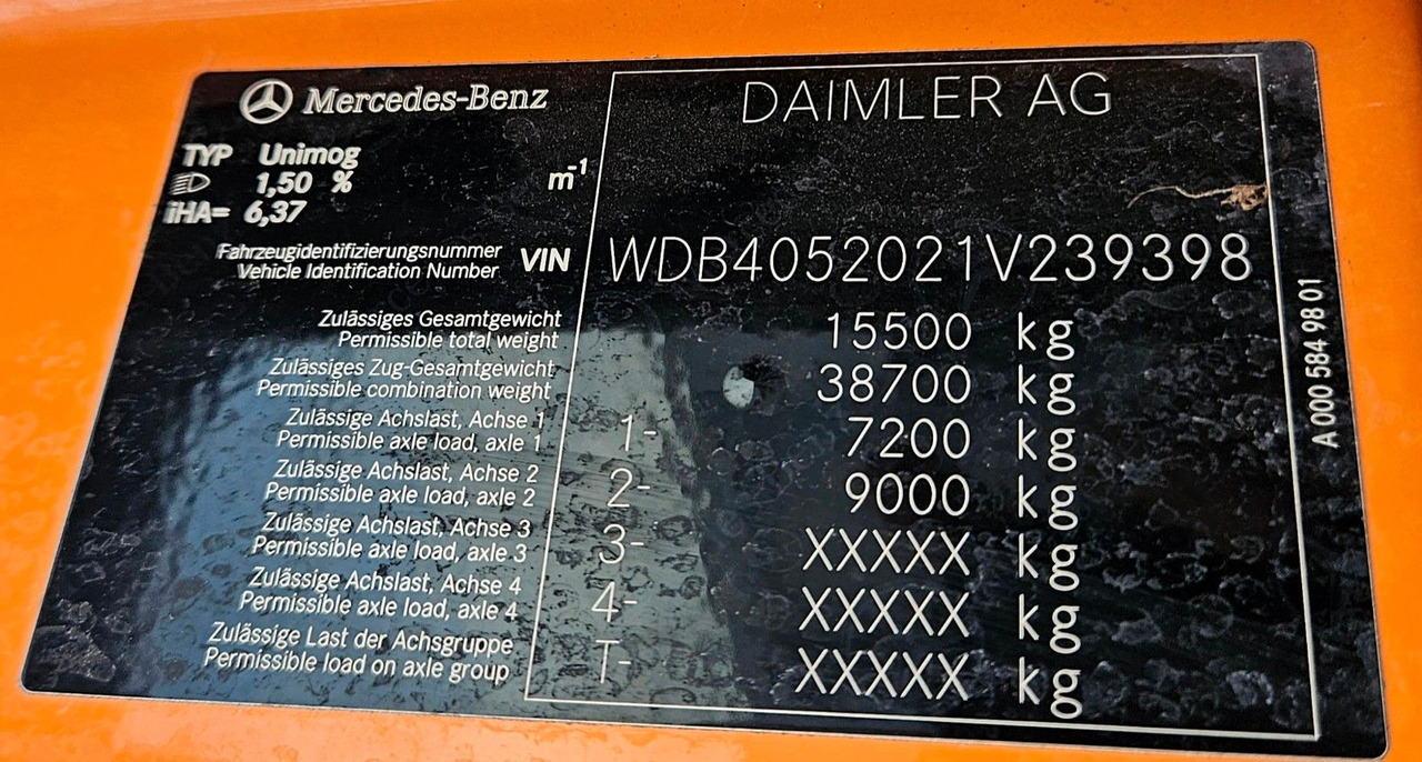 Kipper vrachtwagen Unimog U527 UGE Euro6 VarioPilot Hydrostat: afbeelding 17