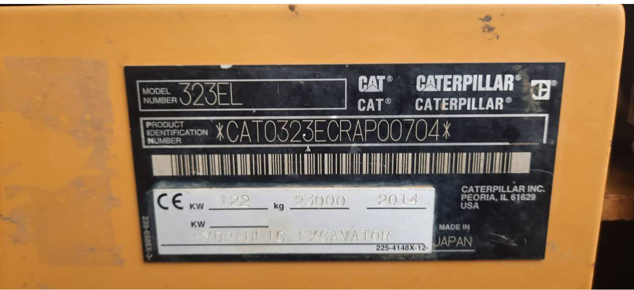 Rupsgraafmachine CAT 323EL: afbeelding 6