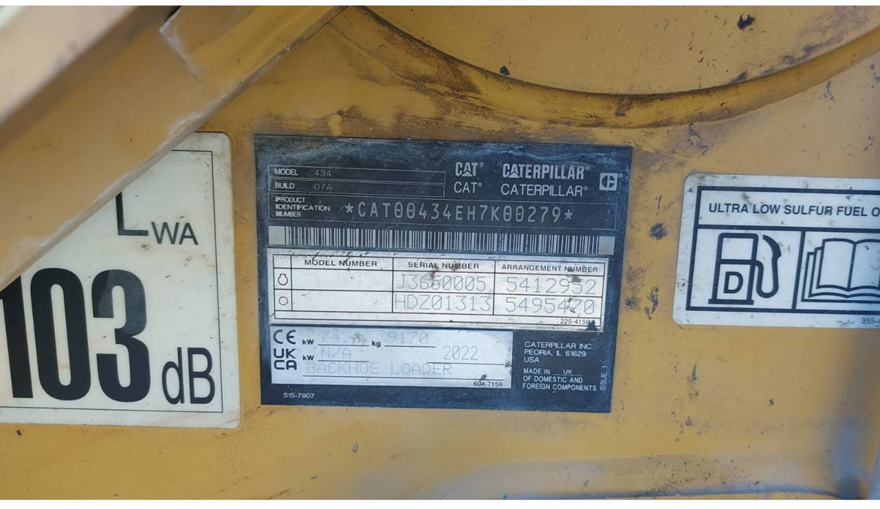 Graaflaadmachine CAT 434-07: afbeelding 6
