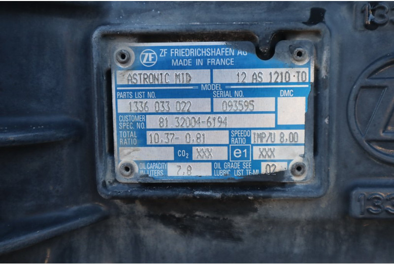 ZF 12AS1210OD TGM - Versnellingsbak voor Vrachtwagen: afbeelding 5 ZF 12AS1210OD TGM - Versnellingsbak voor Vrachtwagen: afbeelding 5