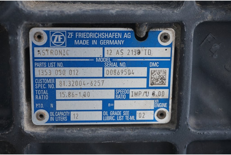 ZF 12AS2130DD TGS - Versnellingsbak voor Vrachtwagen: afbeelding 5 ZF 12AS2130DD TGS - Versnellingsbak voor Vrachtwagen: afbeelding 5