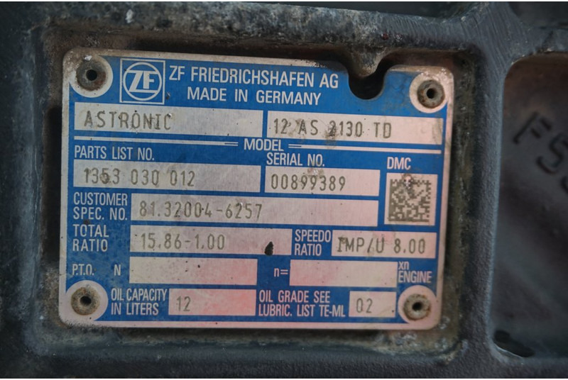 ZF 12AS2130TDM12 - Versnellingsbak voor Vrachtwagen: afbeelding 5 ZF 12AS2130TDM12 - Versnellingsbak voor Vrachtwagen: afbeelding 5