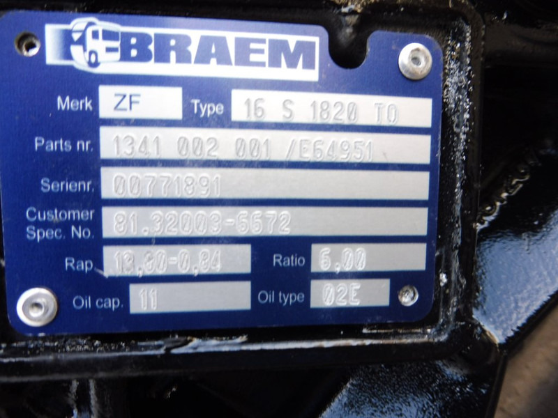 ZF 16S1820TO - Versnellingsbak voor Vrachtwagen: afbeelding 5 ZF 16S1820TO - Versnellingsbak voor Vrachtwagen: afbeelding 5