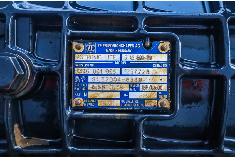 ZF 6AS800TO TGL EURO6 81.32004-6338 - Versnellingsbak voor Vrachtwagen: afbeelding 5 ZF 6AS800TO TGL EURO6 81.32004-6338 - Versnellingsbak voor Vrachtwagen: afbeelding 5